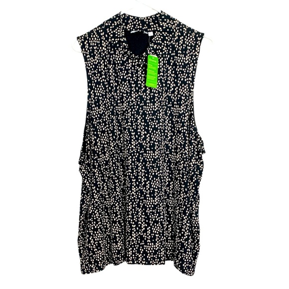 Reitman’s NWT Sleeveless Black w Beige Top w Stretch, Wrinkle Free, Four season - Picture 1 of 12